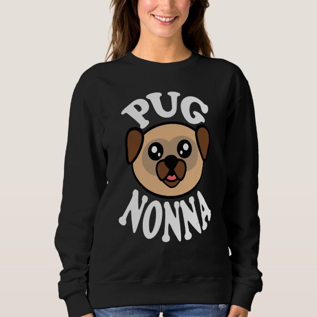 Moletom Linda Pug Nonna (Frente)