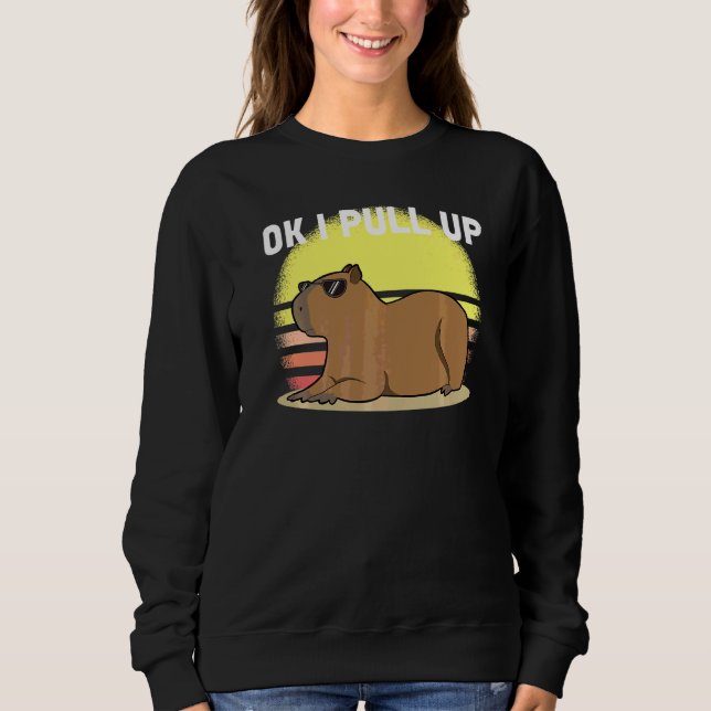 Moletom Lindo Capivara Ok Eu Chego Capivara Meme (Frente)