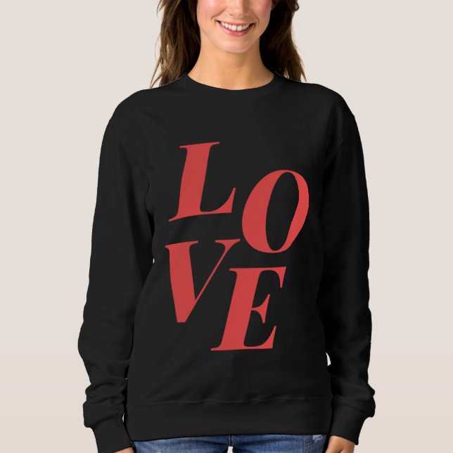 Moletom Lindo gráfico para mulheres jovens amor junior (Frente)