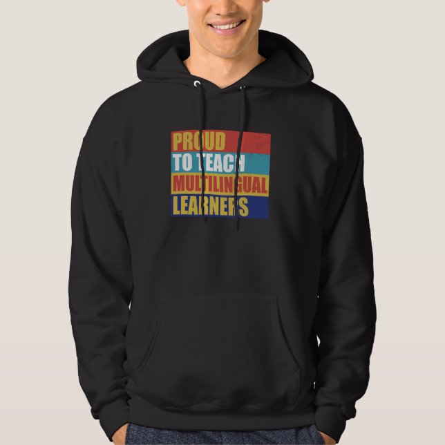 Moletom Língua linguista do professor multilíngue ESOL ESL (Frente)