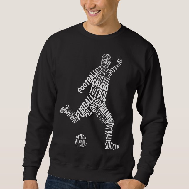 Moletom Línguas de futebol (branco) (Frente)
