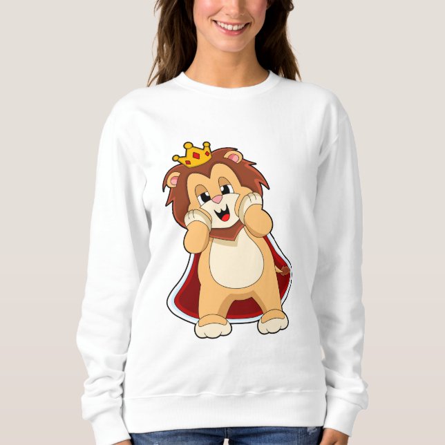 Moletom Lion as King with Crown.PNG (Frente)