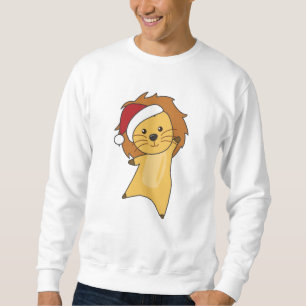 Moletom Lion Christmas Snow Winter Animals Lions