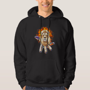 Moletom Lion Head Motif Africa Big Cat Mane Leões Colorido