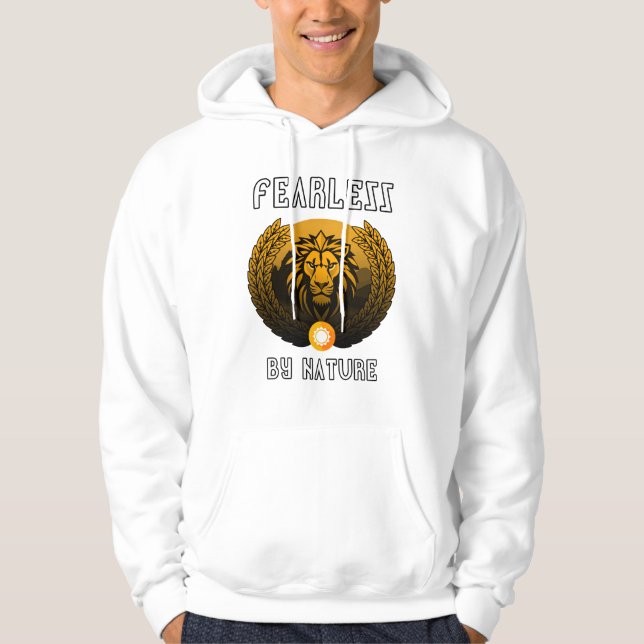 Moletom Lion Hoodie sem rosto - Rei da Selva Enrolado, Neg (Frente)