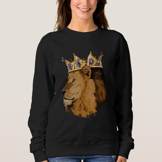 Moletom Lion King Crown Big Cat Africa Safari Family (Frente)