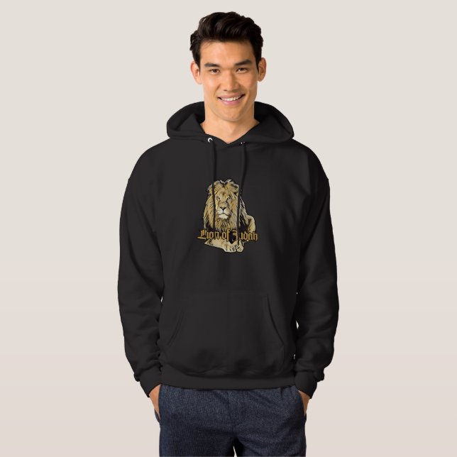 Moletom Lion of Judah - Big Lion Hooded Hoodie - (Frente Completa)