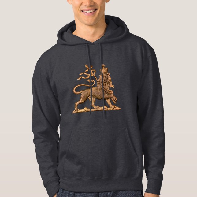 Moletom Lion of Judah - Haile Selassie Hoodie - (Frente)