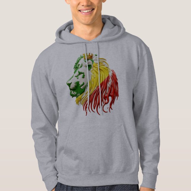 MOLETOM LION STYLE JAMAICAN KING (Frente)