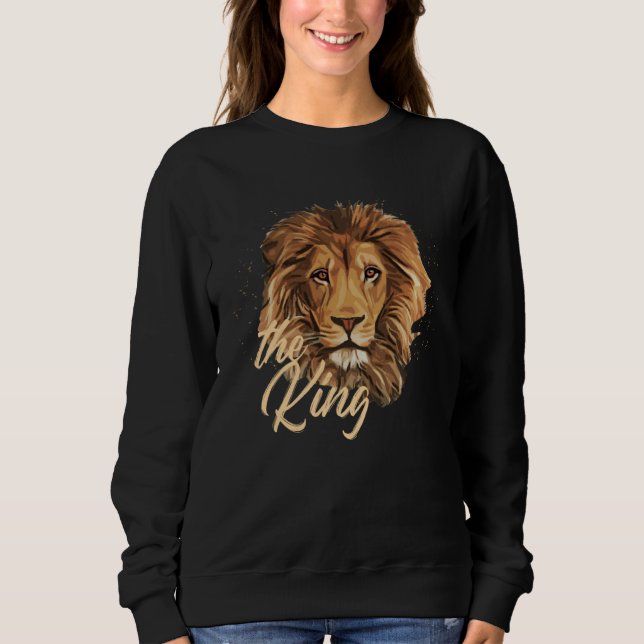 Moletom Lion The King Lions Beast Jungle Fierce Powerful C (Frente)