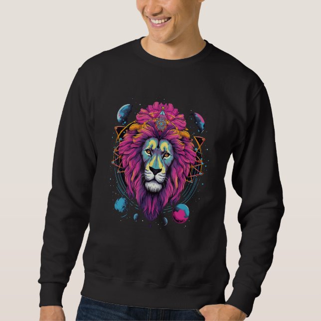 Moletom Lion Wild Animal Lion Men Women Kids 17 (Frente)
