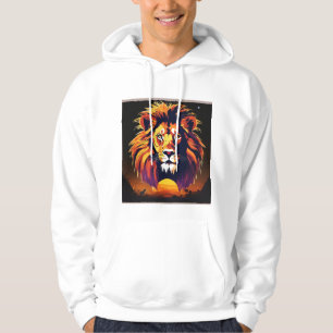 Moletom #LionHoodie #AnimalPrint #WildlifeFashion #LionArt