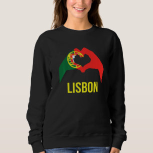 Moletom Lisboa Cidade Portuguesa Amor Bandeira de Portugal
