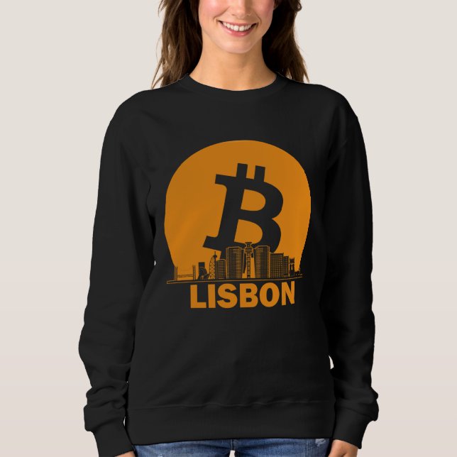 Moletom Lisbon Bitcoin Maximalist  Bitcoin Lisbon Skyline (Frente)