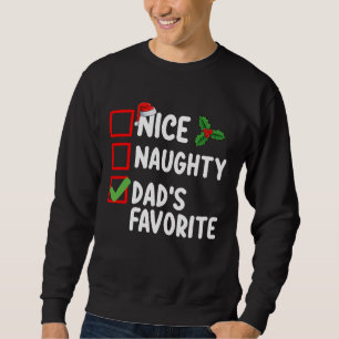 Moletom Lista de Natal Favorita da Família do Papai Bonzin