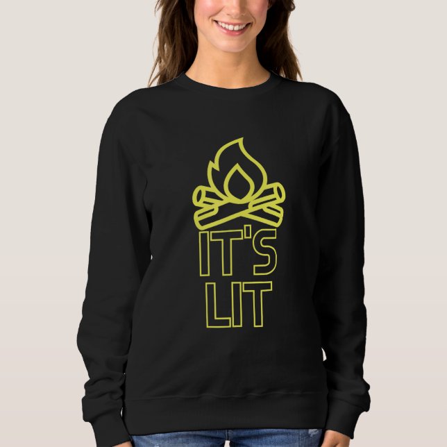 Moletom Lit It'S Lit Memle Deixa Ser Atingido - Estamos Li (Frente)