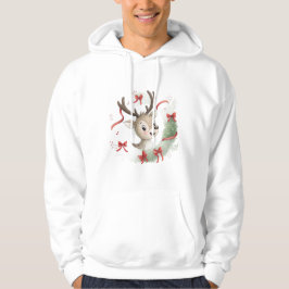 Moletom Little Baby Deer Christmas Hoodie, Cute Fawn 
