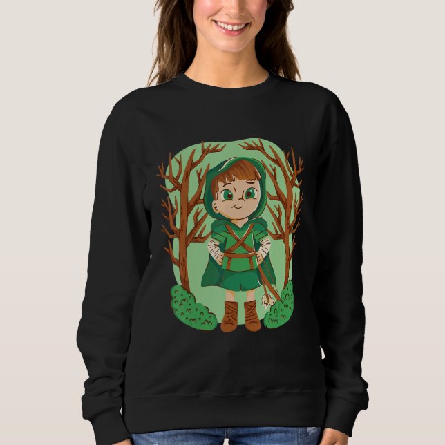 Moletom Little Red Riding Hood Walking in the Forest (Frente)