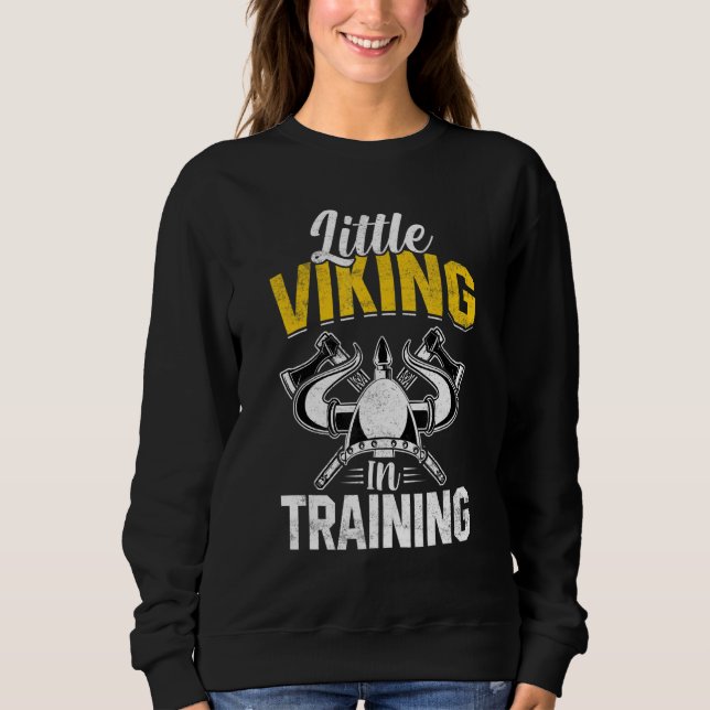 Moletom Little Viking In Training Valkyrie Boys Girls Todd (Frente)
