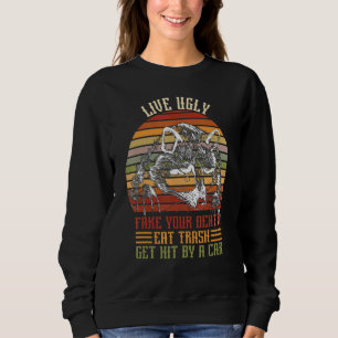 Moletom Live Fakes Your Death Trash Get Hat By A Car O