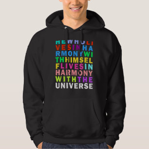 Moletom Live In Harmony Trust Universo Rainbow Stoicism Qu