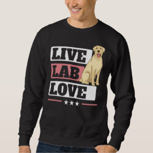 Moletom Live Lab Love Labrador Retriever Dog Yellow Labr