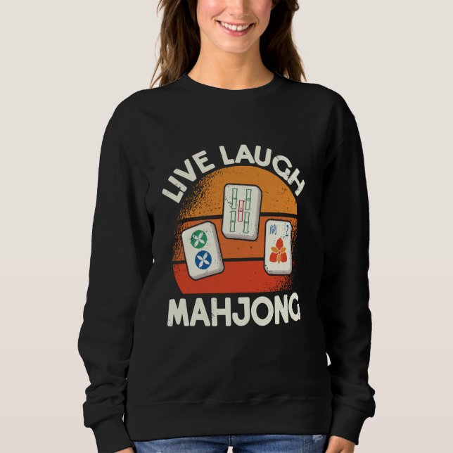 Moletom Live Laugh Mahjong - T-Shirt (Frente)