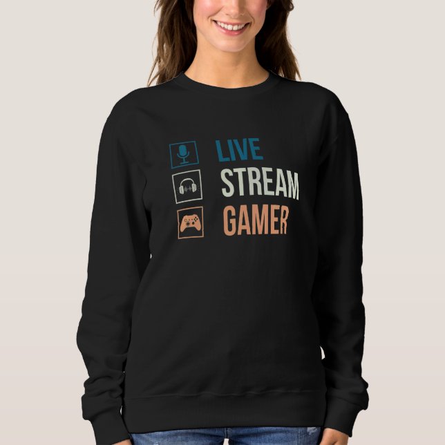 Moletom Live Streamer u2013 Video Game  Gaming Live Stream (Frente)