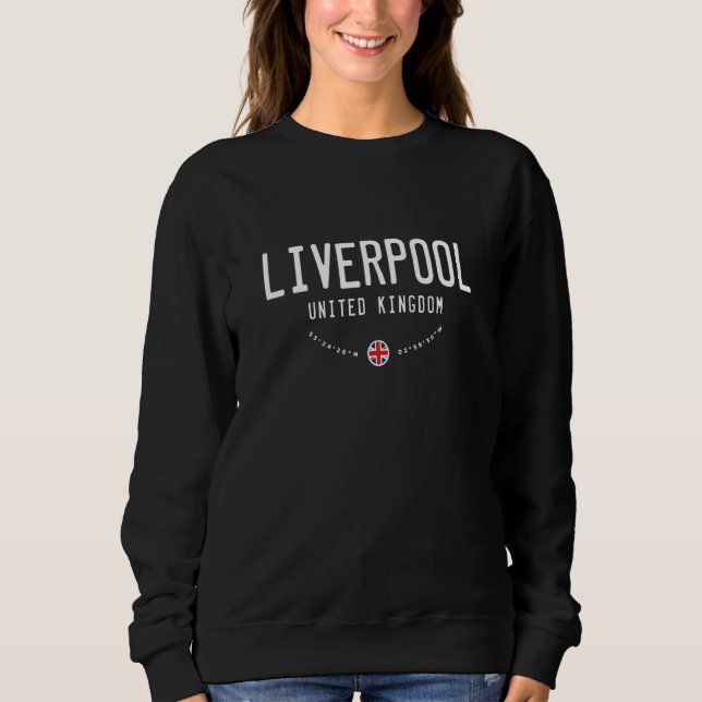 Moletom Liverpool Uk Reino Unido Flag (Frente)
