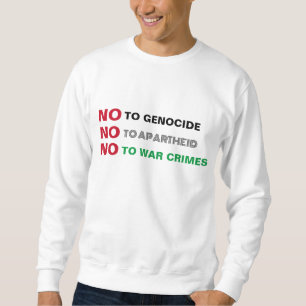 MOLETOM LIVRE PALESTINA NÃO AO GENOCÍDIO DE CRIMES DE GUER