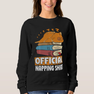 Moletom Livro de Leitura de Biscoito Dormindo Gato