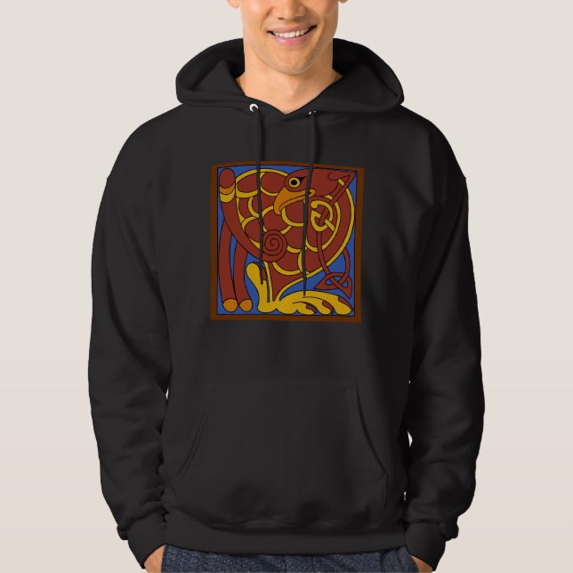 Moletom Livro De Pássaro Medieval Do Nó Celta Kells (Frente)