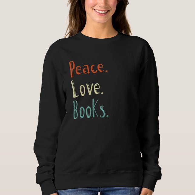 Moletom Livro de Paz e Amor Lendo Teto (Frente)