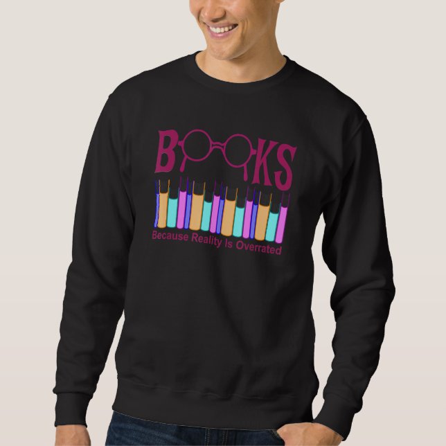 Moletom Livro I Love Reading Biblioteca Novel Reader (Frente)