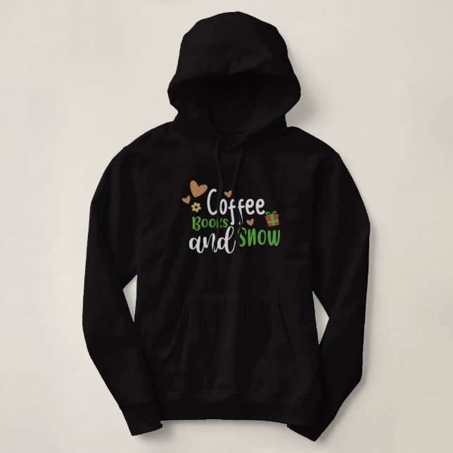 Moletom Livros de Café e Neve, Suor Feio de Natal (Frente do Design)