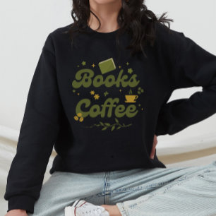 Moletom Livros Florais Modernos e Amante de Café