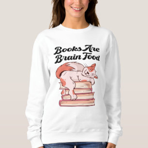 Moletom Livros - Os Livros São Comida Cerebral