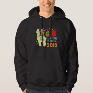 Moletom Llama 8ª Rapariga De Aniversário Do Llama 8 Anos