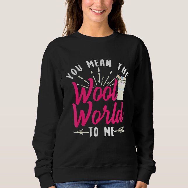 Moletom Llama Alpaca Wool World Design (Frente)