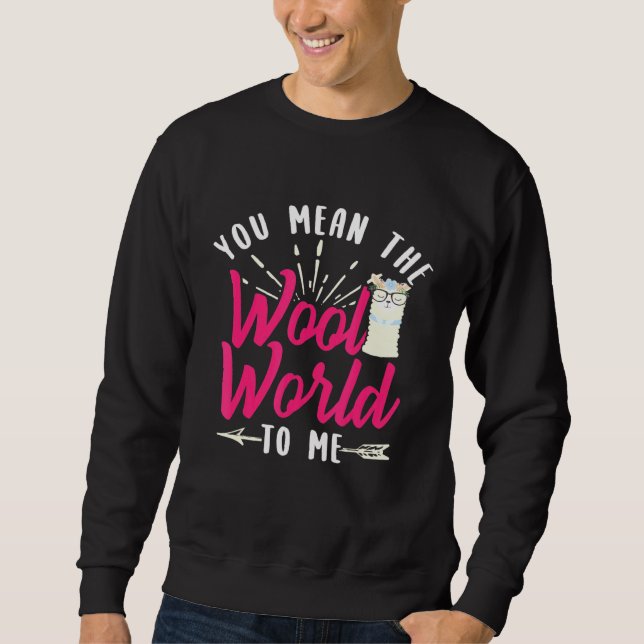 Moletom Llama Alpaca Wool World Design (Frente)