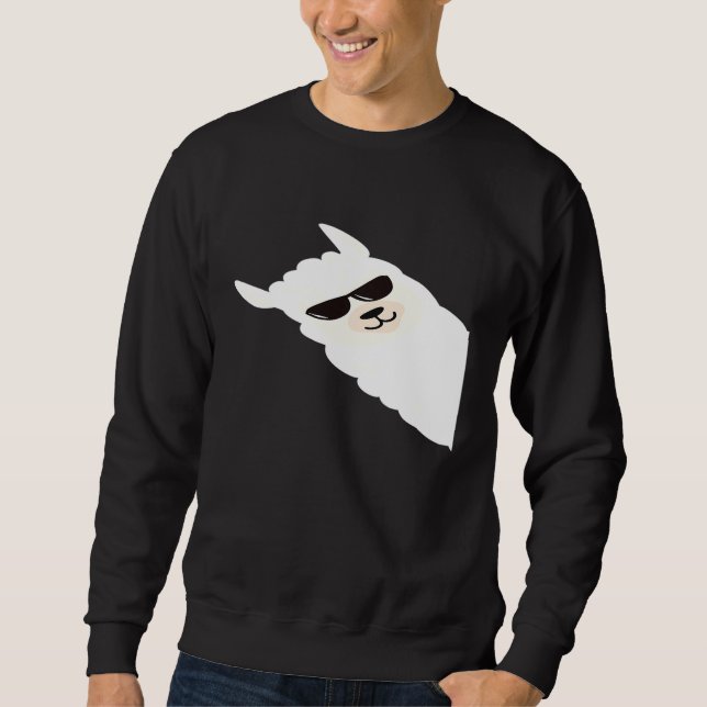 Moletom Llama com óculos de sol Alpaca (Frente)