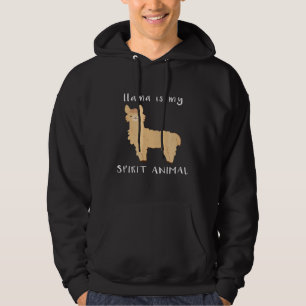 Moletom Llama É O Meu Espírito Animal Cute Alpaca