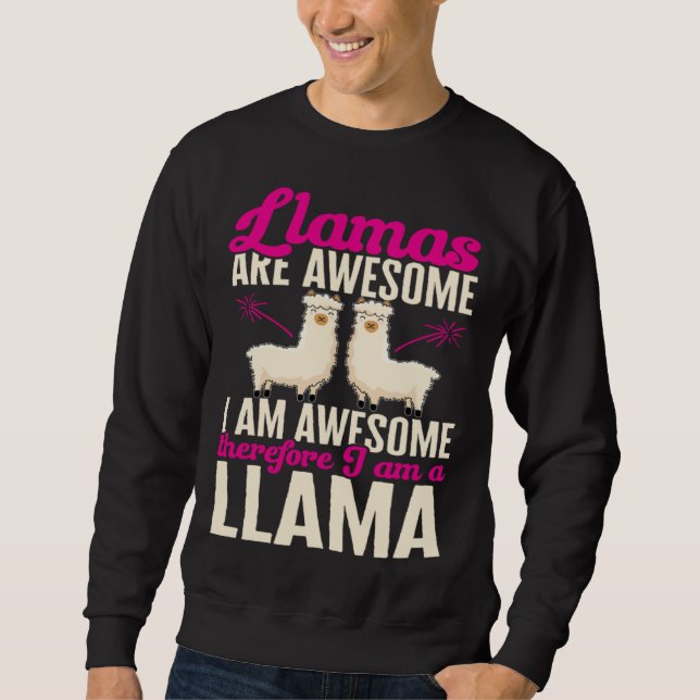 Moletom Llama Farm Animals Llamas are Awesome (Frente)