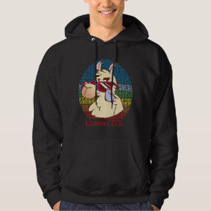 Moletom Llama Legal com óculos escuros Alpaca Retro for An
