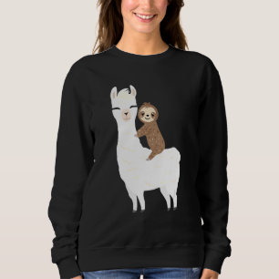 Moletom Llama Llama Cute Animal Para Crianças Adultas