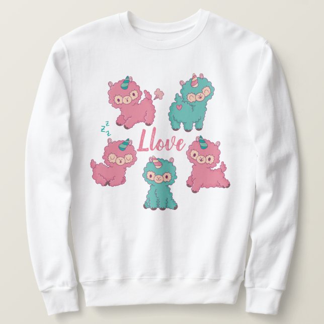 Moletom Llama Love (Frente do Design)