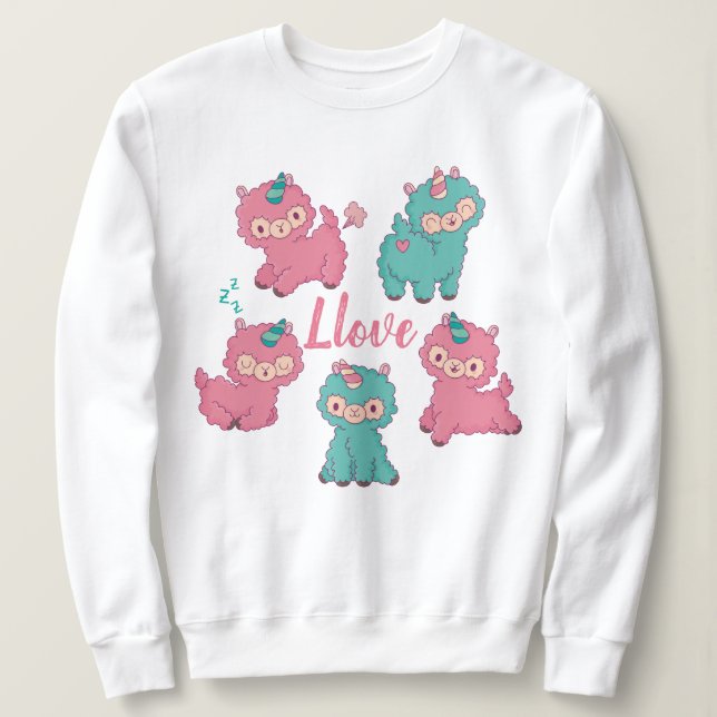 Moletom Llama Love (Frente do Design)