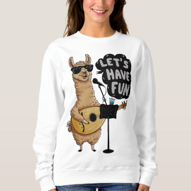 Moletom Llama Music Party (Frente)