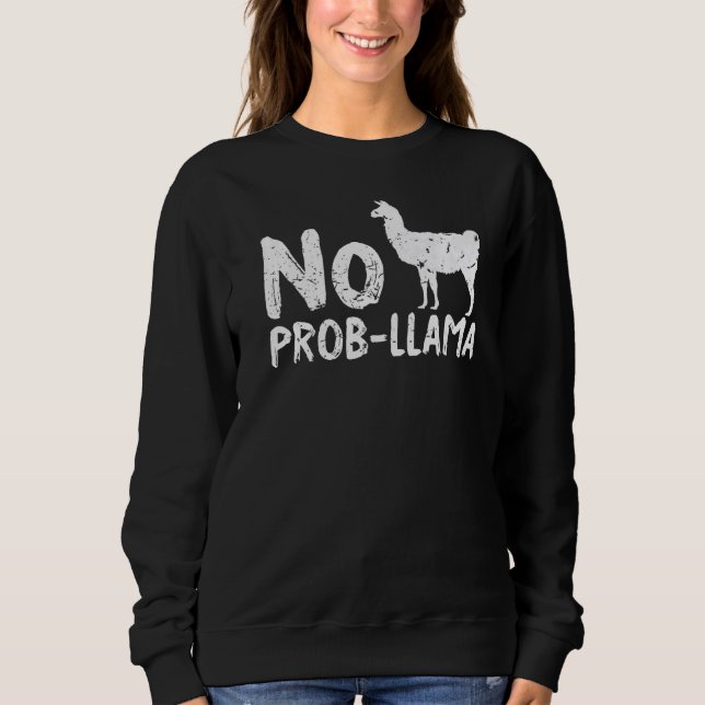 Moletom Llama No Probllama (Frente)
