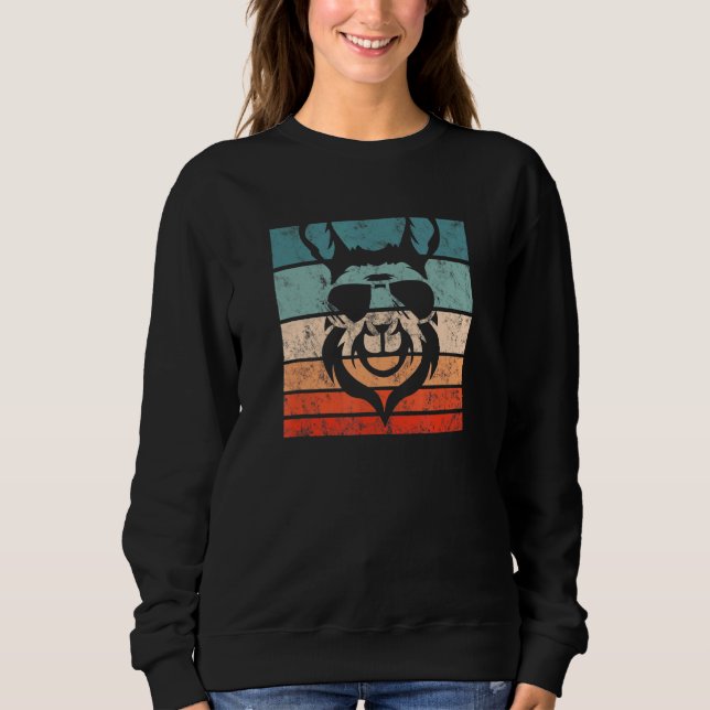Moletom Llama Retro Style Vintage 2 (Frente)
